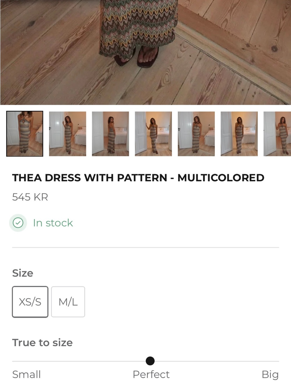THEA DRESS WITH PATTERN - MULTICOLORED from Design by Si - Picture 11 of 11